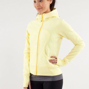 Lululemon Athletica Scuba Yellow Hoodie Sz 4 XS
